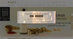 Desktop Screenshot of kamaayurveda.com